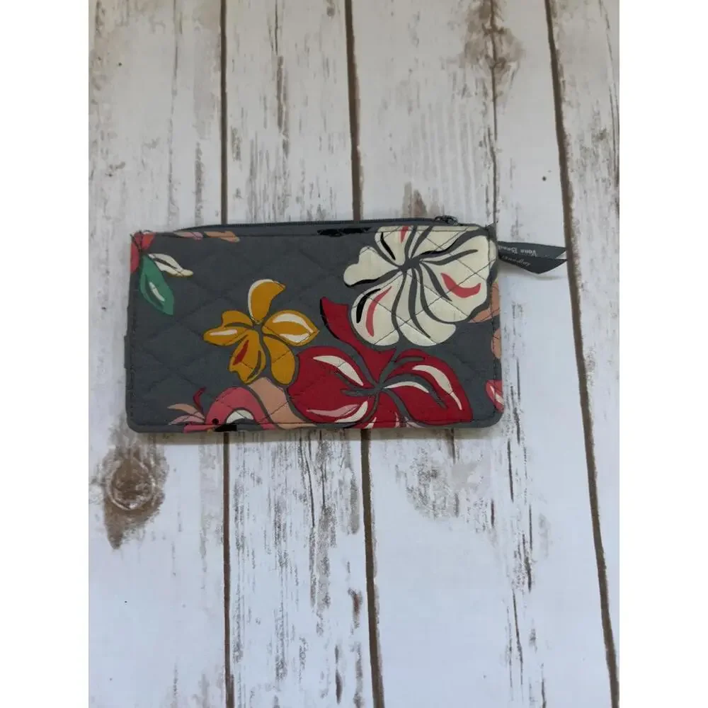 Vera Bradley Floral Quilted Wallet with Zippered Coin Pocket - Picture 3 of 6